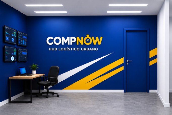 Hub CompNow dentro do shopping